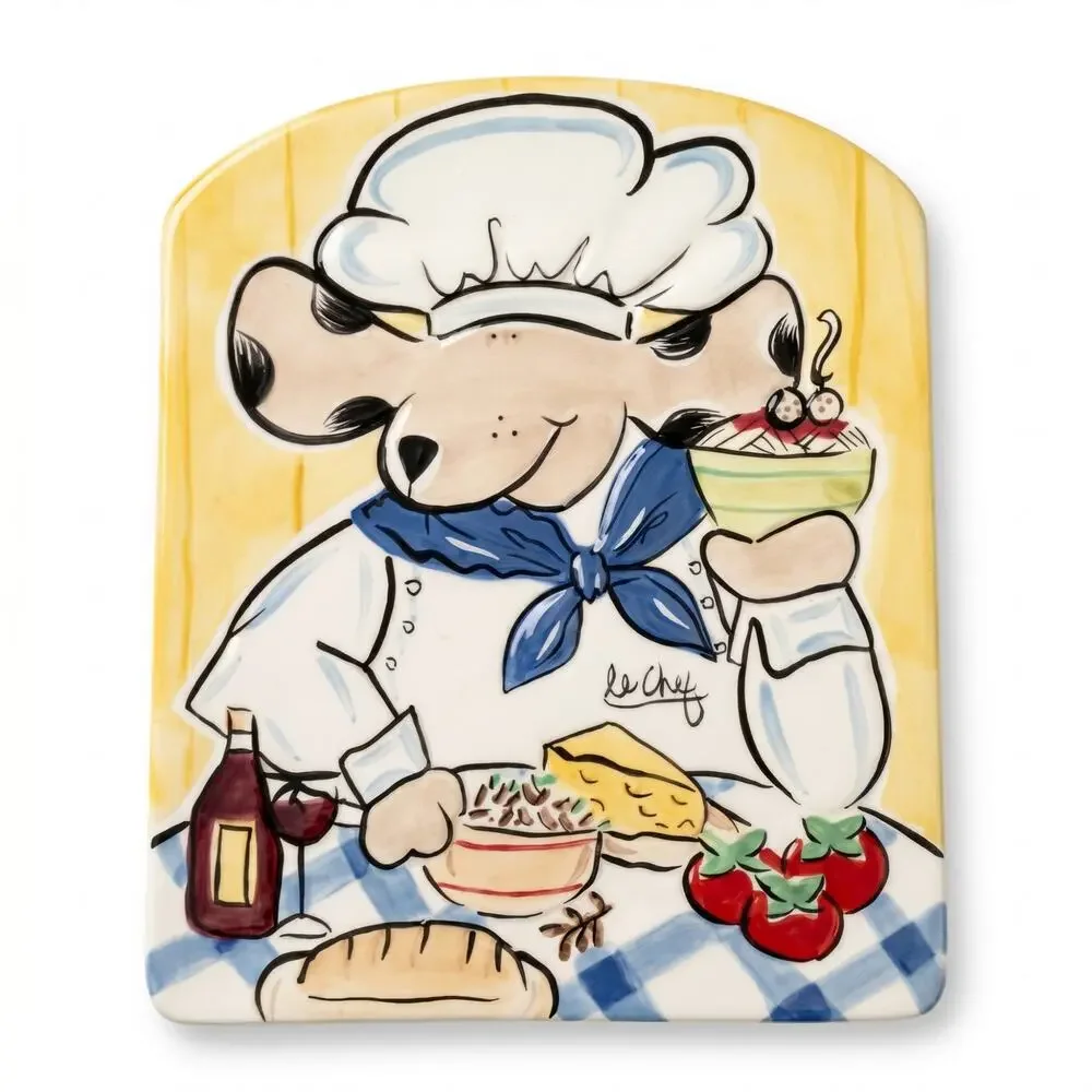 Vintage Boston Warehouse Le Chef Mouse Chef Wall Plaques Set of 2